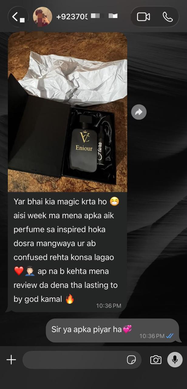Customer WhatsApp review screenshot