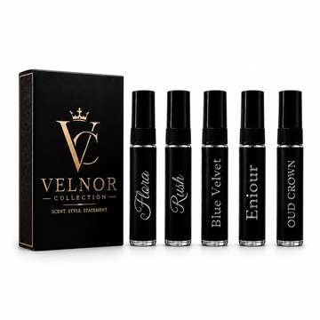 Velnor Signature Tester Collection – Flora, Blue Velvet, Eniour, Oud Crown & Rush